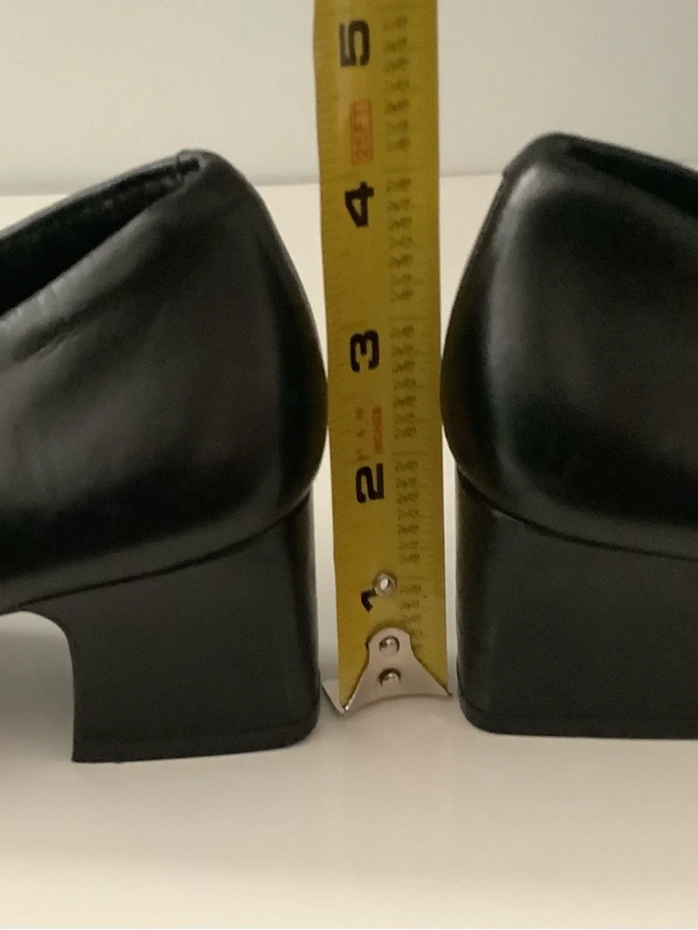 AEROSOLES Black Square Toe Low Block Heel Pumps - Picture 5 of 6